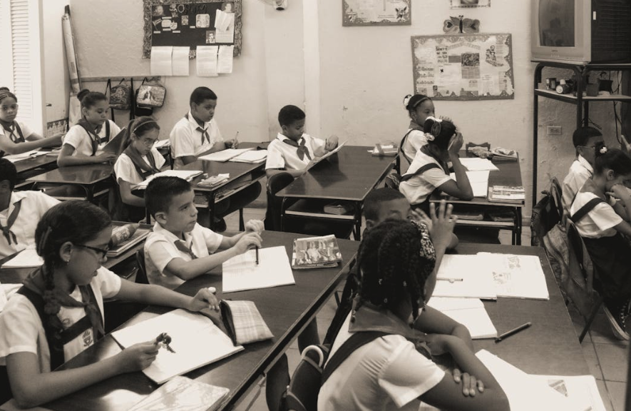 Students in a classroom